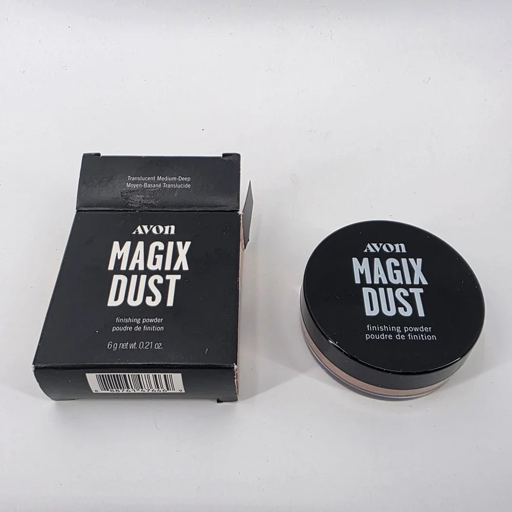 Avon Magix Dust Finishing Powder Translucent Medium-Deep 6g Mineral Makeup New